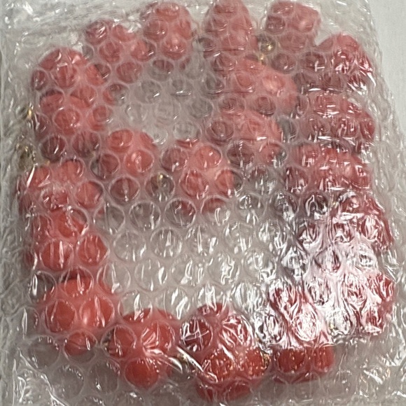 KJL Coral Chunky Beaded Necklace Statement - Picture 11 of 11